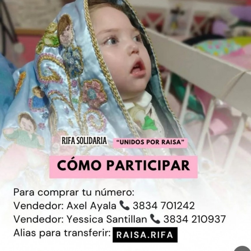 Un auto como premio y un objetivo urgente: ayudar a una nena catamarqueña