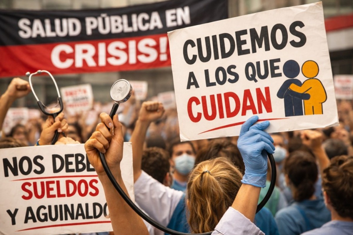 Salud pública en alerta por reclamos salariales