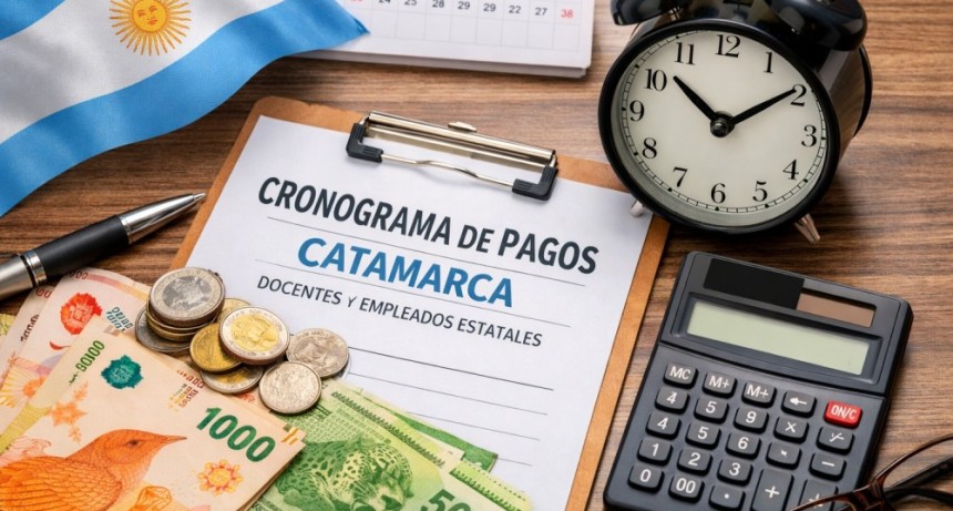 El Gobierno de Catamarca oficializa el cronograma de pago de sueldos para docentes y estatales