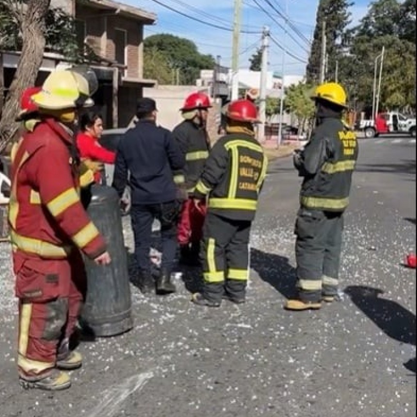 Explosi&oacute;n por p&eacute;rdida de gas casi causa una tragedia en Valle Viejo