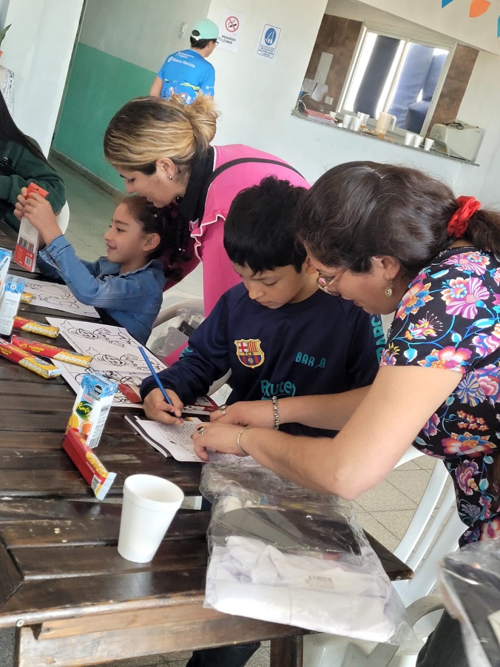 Jornada recreativa del “Aprender Más” con alumnos del Velódromo y del Club Estudiantes