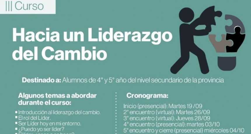 Curso &ldquo;Hacia un Liderazgo del Cambio&rdquo; para alumnos del nivel secundario