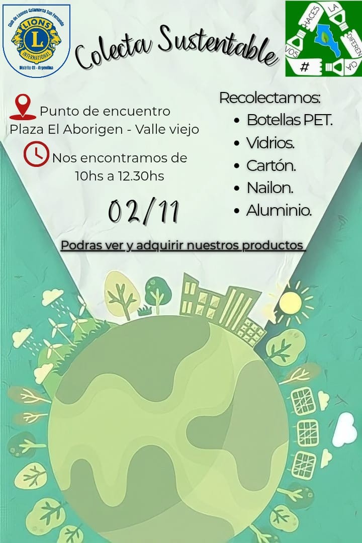 Soraya Parodi impulsa una colecta sustentable junto al Club de Leones